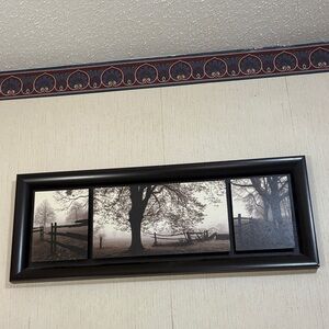 Black Framed Tree Landscape Wall Art